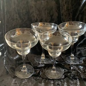Set 4 Margarita / Cocktail Glasses